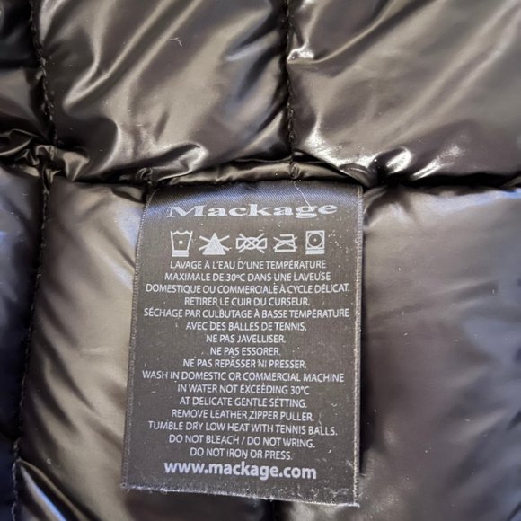 Mackage Black Hooded Down Parka with Removable Down Liner - Picture 8 of 8